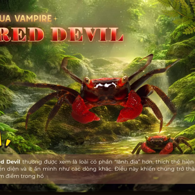 Cua Vampire Red Devil - Cua Ma Cà Rồng